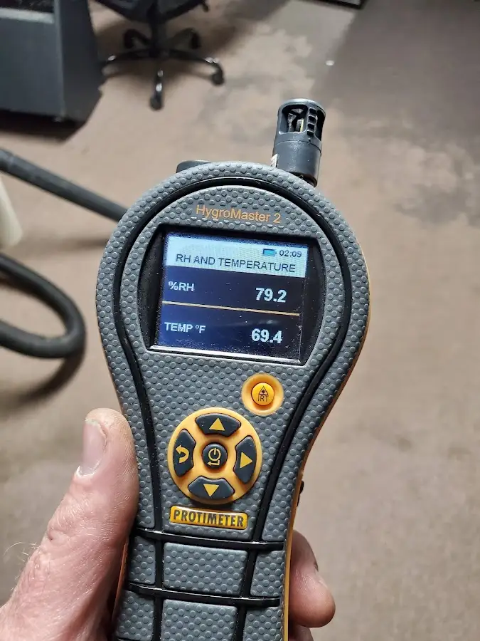 Moisture meter humidity assessment for Mold Remediation & Removal in East Manchester